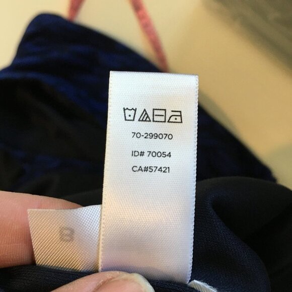 Ann Taylor LOFT Patterned Blue Dress - Picture 8 of 8